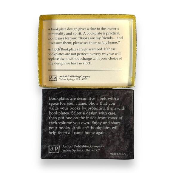 Vintage Antioch Bookplates Boris Vallejo “Golden Wings” Decorative Labels Boxed - Picture 8 of 11